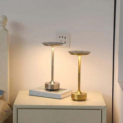 Wireless LED Touch Sensor Table Lamp - Rechargeable Desktop Night Light for Bedroom, Hotel, Bar & Restaurant Decor