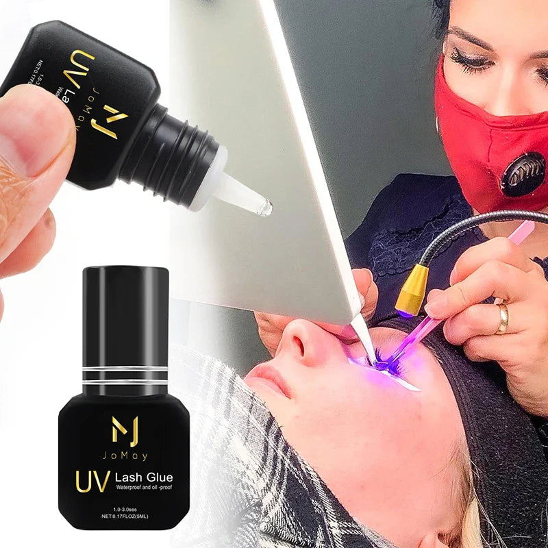 JOMAY UV Eyelash Glue 4 Colors – Fast-Dry, Strong, Long-Lasting & Waterproof Adhesive