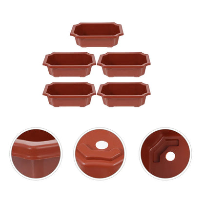 10 Pcs Large Plastic Flowerpots – Reusable Bonsai & Succulent Planting Pots for Indoor & Outdoor Use
