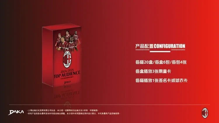 Daka 2024-2025 Football Trading Cards – Manchester City, Juventus, AC Milan, Inter Milan Official Box Gift