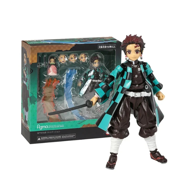 Figma Demon Slayer Action Figures – Rengoku, Tanjirou, Nezuko & Zenitsu Kimetsu no Yaiba Toys