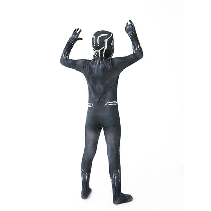 Anime Superhero Black Panther Cosplay Costume – Jumpsuit Bodysuit for Kids, Boys & Adults, Halloween Dress-Up