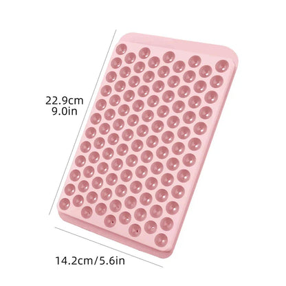 Mini Ice Cube Tray | 104 Holes Round Ice Ball Mold | Tiny Crushed for Chilling Bar Cocktail Whiskey Drink | Coffee Juice Kitchen Tool