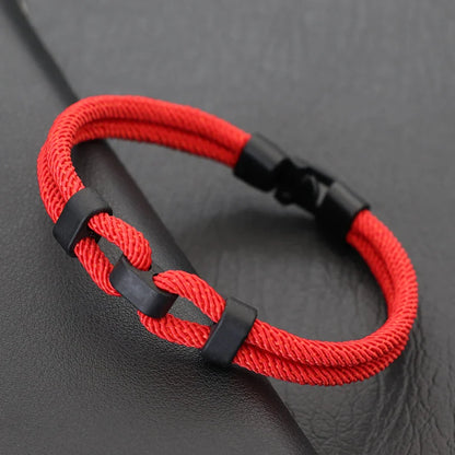 Personalized Men's Thread Bracelet – 4mm Milan Rope Bangle, 6 Color Wrap, Grade A Gift for Boyfriend