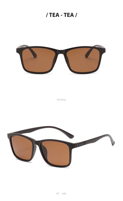 2024 New Men’s Business Polarized Square Frame Sunglasses – Fashion Outdoor Fishing & Driving Eyewear