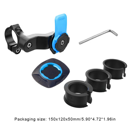 Quad Lock Motorcycle & Bike Phone Holder – 360° Rotatable Stand, Navigation Support, Secure Bracket for Bicycle