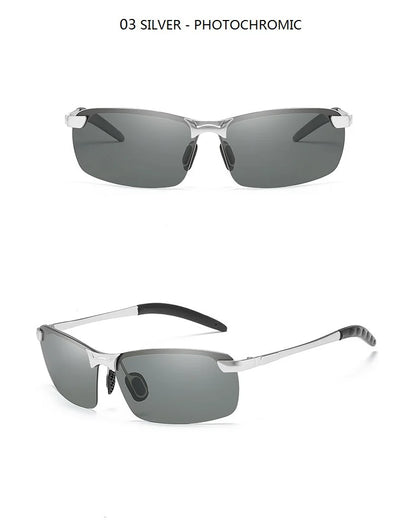 Photochromic Polarized Sunglasses for Men – Color-Changing Driving Glasses for Day & Night Vision
