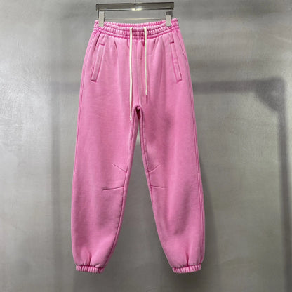 Batik Pattern Fleece Sweatpants – Cozy Casual Warm Pants