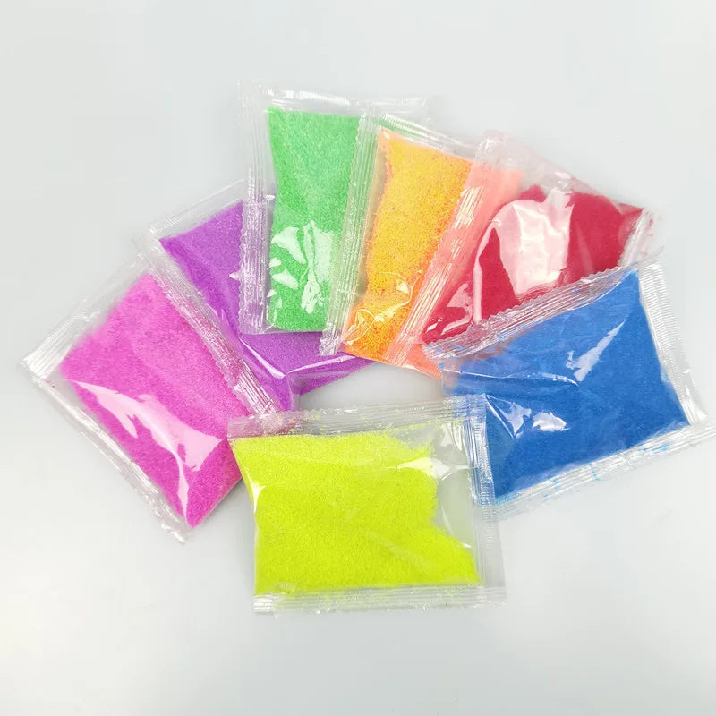 DIY Magic Sand Toy – Colorful Waterproof Space Sand for Molding, Slime & Antistress Fun, Kids Gift