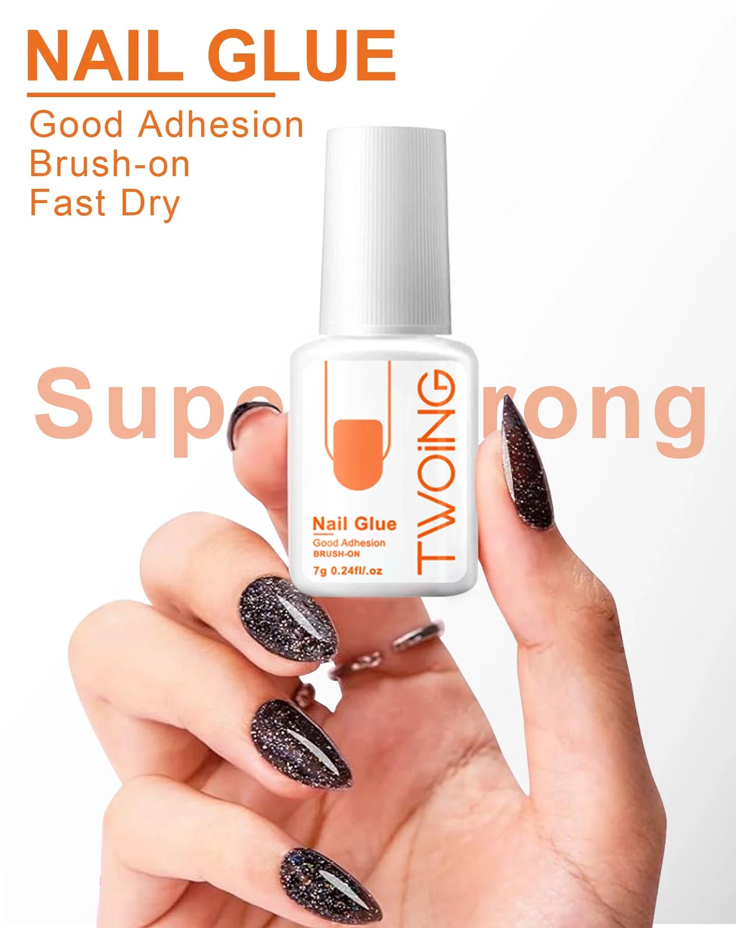 5pcs/2pcs Super Strong Nail Glue – 7g for False Nails, Acrylic, Press-On & Nail Art Decoration, Lasting Adhesion