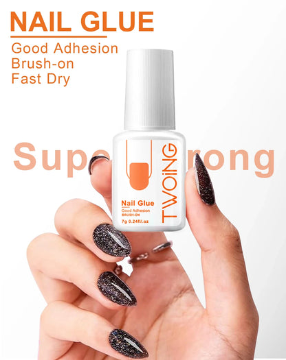 5pcs/2pcs Super Strong Nail Glue – 7g for False Nails, Acrylic, Press-On & Nail Art Decoration, Lasting Adhesion