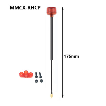 Rush Cherry FPV 5.8G Antenna – LHCP/RHCP SMA MMCX UFL IPEX Adapter for Racing Drone Goggles