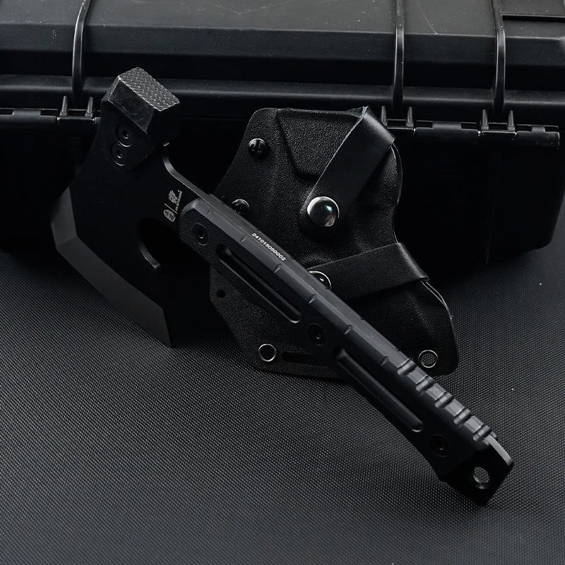 HX OUTDOORS Mercenary Full Tang Camping Axe – Tactical Hatchet, Multifunctional Hunting Tool & Tomahawk Hammer