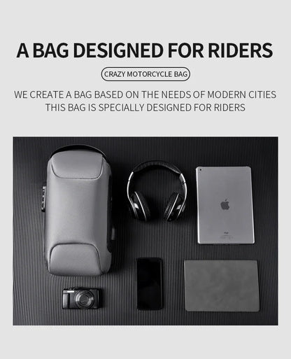 Designer Multifunction Anti-Theft USB Shoulder Bag – Travel Crossbody Messenger Sling Chest Bag for Men, Luxury Brand