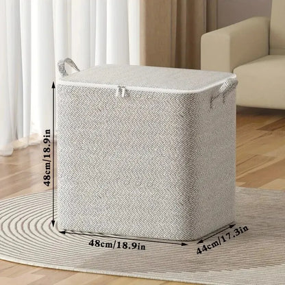 Large Capacity Household Storage Bag – Non-Woven Closet Organizer for Quilts, Clothing & Toys