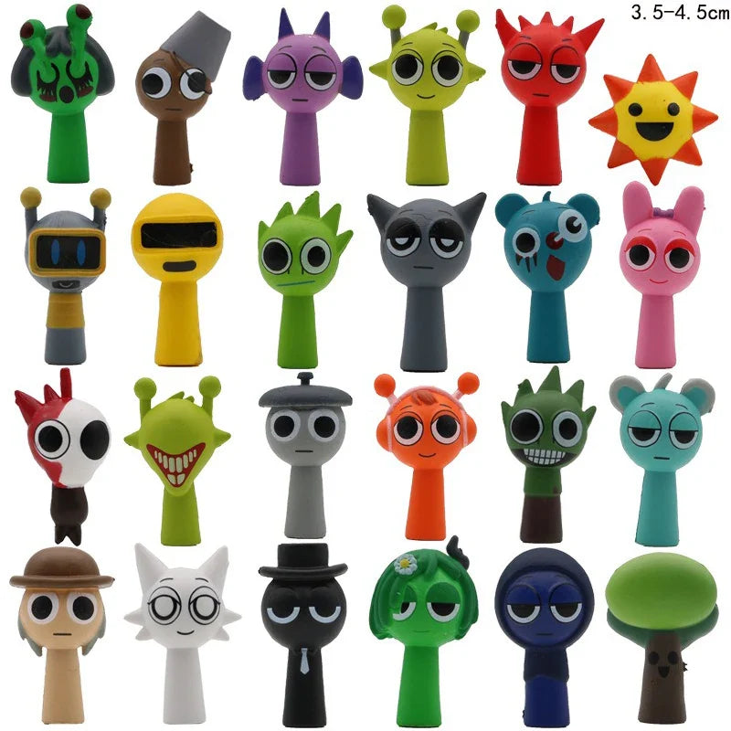 2025 Sprunki Action Figures Set — Sprunkies Game Collectible Toys Birthday Gift for Fans