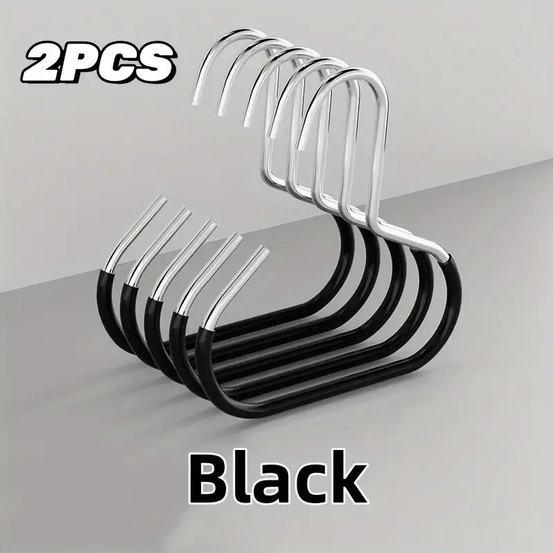 2-Pack Metal Hat Storage Rack Set – Wall Mounted Multi-Functional Organizer for Baseball Caps, Scarves & Belts, Durable Home Storage Solution