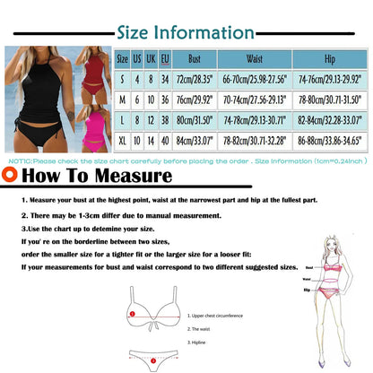 Women's Lace Up Bikini Top - Full Coverage Underwire Push Up Swim Crop Top