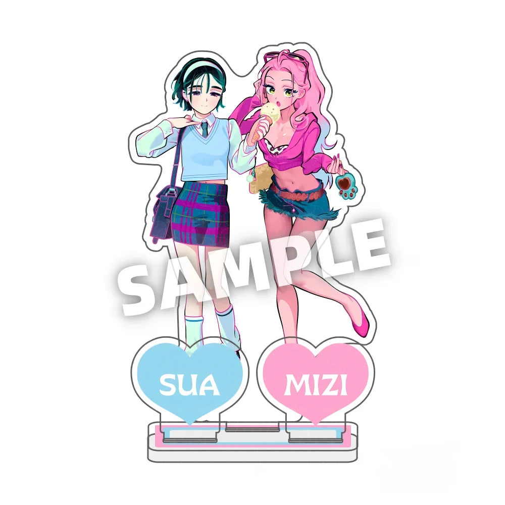 Anime Alien Stage Acrylic Stand Figure - Ivan Till Luka Sua Mizi Desktop Ornament Keychain Collectible Gift