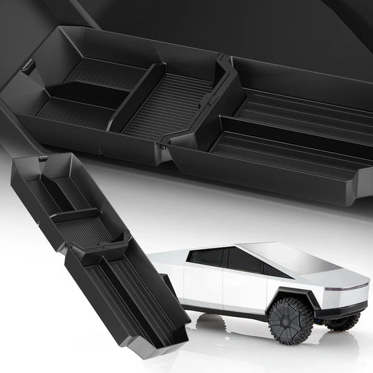 NEVERLAND Cup Holder Console Organizer for Tesla Cybertruck – Lower Center Storage Tray & Floor Organizer Interior Accessory