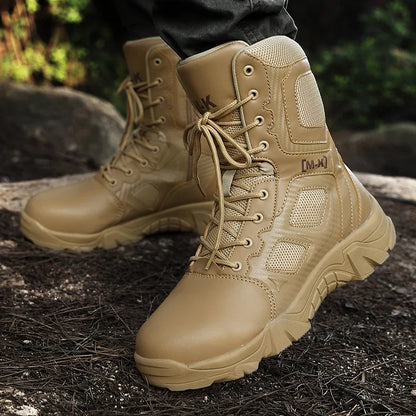 Outdoor Waterproof Safety Shoes – Steel Toe Cap Men's Work Boots, Anti-Smashing, Size 47
