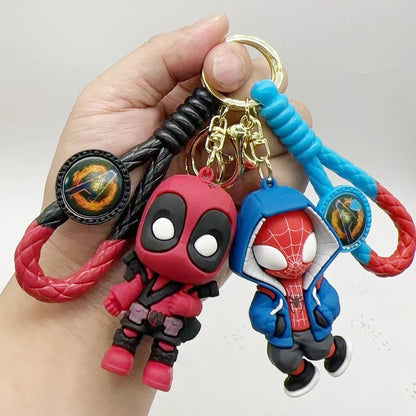 Marvel Avengers Keychain - Spiderman, Iron Man, Captain America, Thor, Batman Keyring - Perfect Gift for Friends