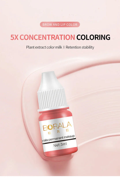 Borala 26 Colors 3ML Permanent Makeup Pigments – Tattoo Pigments for Lips, Eyebrows & Eyeliner, Sample Size for Beauty Art