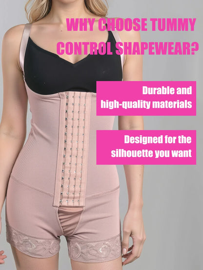 Women’s Compression Body Shaper – Colombian Fajas Butt Lifter Slimming Corset for Post-Surgery Support