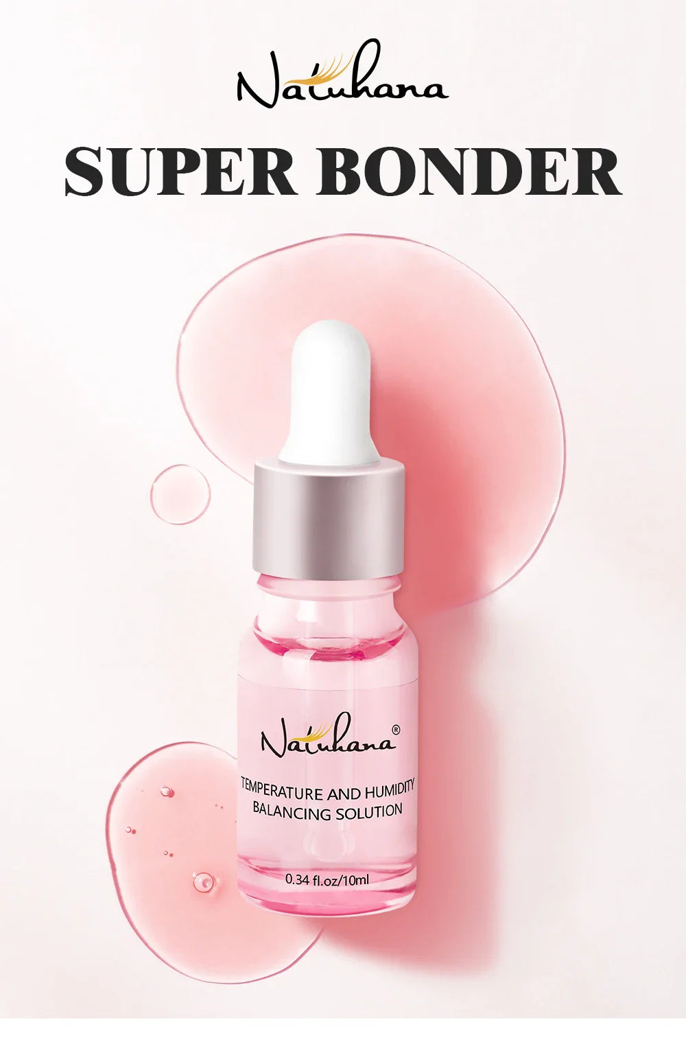 NATUHANA Super Bonder Eyelash Glue – Quick-Drying Long-Lasting Adhesive for Eyelash Extensions