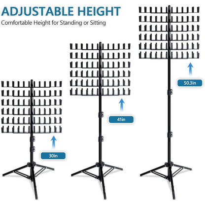 Hair Braiding Rack | 2-Sided Adjustable Height Braid & Hair Extension Holder for Salon & Home Use