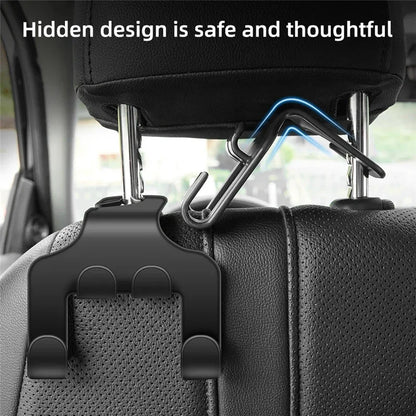 Car Back Seat Hook Phone Holder - Headrest Stand for iPhone, Samsung & All Phones