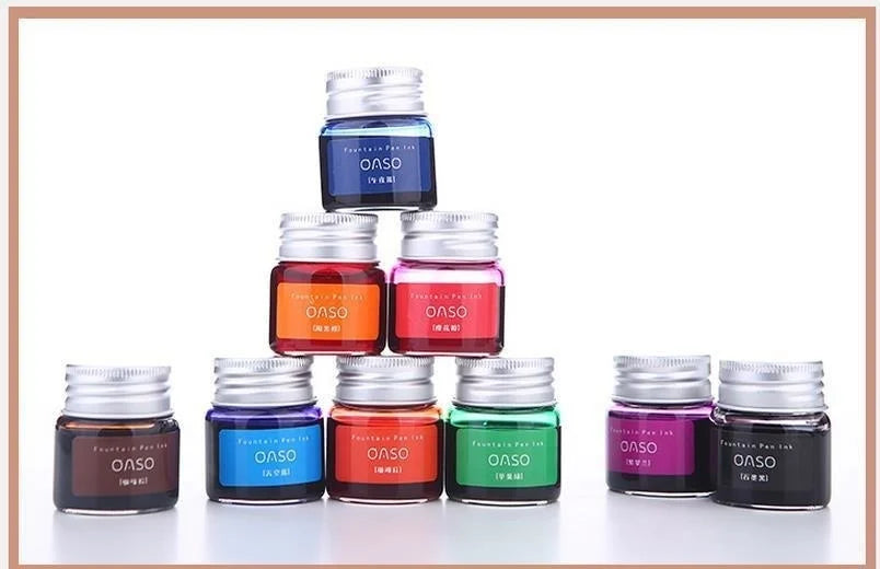 20ml Colorful Smooth Liquid Ink Refill – Bright Comic Ink for Carbon Pens, Office & School Stationery