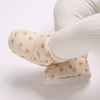 New Winter Cute Cartoon Baby Booties | Soft Cotton-Sole Non-Slip Warm First Walkers | Toddler Crib Shoes for Boys and Girls