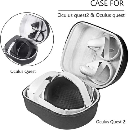 New Hard EVA Travel Storage Bag for Oculus Quest 2 VR Headset: Portable & Convenient Carrying Case for Controllers & Accessories