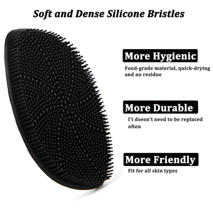 Silicone Facial Cleansing Brush – Deep Pore Cleanser & Blackhead Exfoliating Face Scrubber for Gentle Massage Skincare Tool