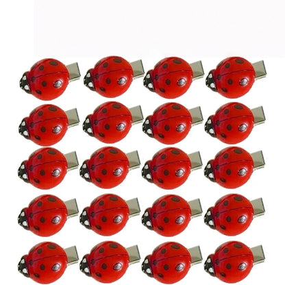 Ladybug Hair Clips 10Pcs - Cute Animal Insect Hair Accessories for Girls and Kids