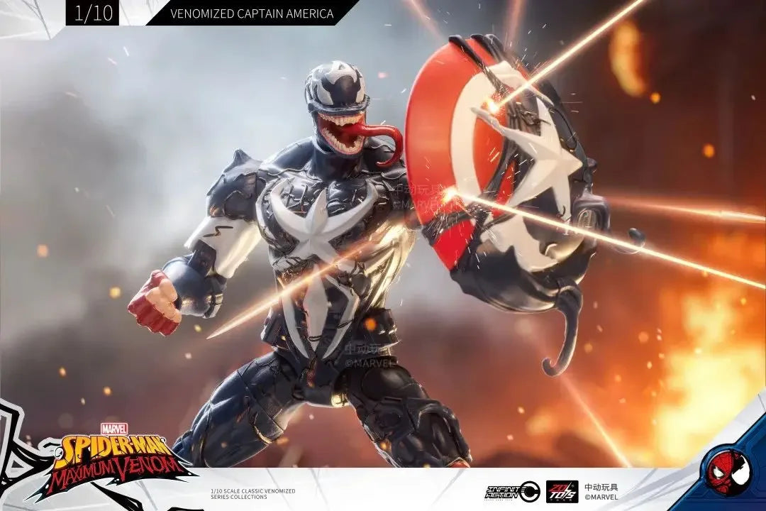 ZD 1/10 Marvel Legends Action Figures – Venom, Spider-Man, Iron Man, Thanos, Captain America, Black Panther Toy