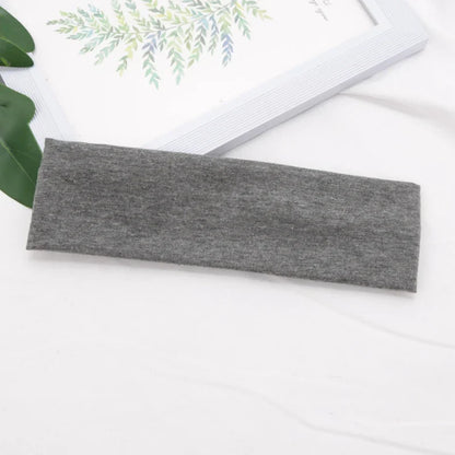 Elastic Cotton Hairband – Solid Fashion Headbands for Women & Men, Running, Yoga & Makeup Accessories