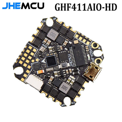 JHEMCU GHF405AIO-HD 40A Flight Controller — F405 F4 with Built-in OSD & Blheli-S ESC, 2-6S LiPo for FPV Toothpick Racing Drone
