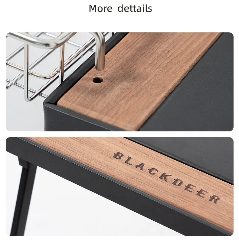 BLACKDEER Camping IGT Table – Folding Aluminum Alloy Portable Table for BBQ, Picnic, Fishing & Outdoor Use