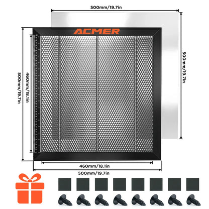 ACMER Laser Cutting Honeycomb Table – 300x300/330x330/400x400/440x440mm for CO2 & Diode Laser Engraver Machines