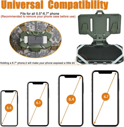 Tactical MOLLE Phone Holder – Folding Navigation Board for Airsoft, Hunting Vest & Cellphone Gear