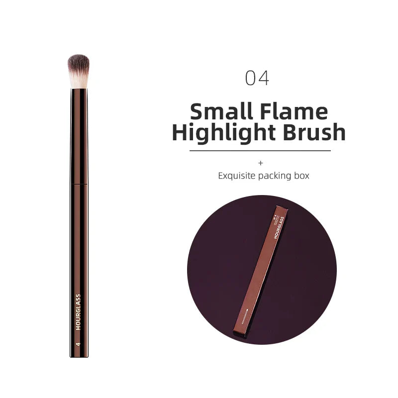 Hourglass Retractable Makeup Brush Set – Professional Eyeshadow, Foundation, Concealer, Powder, Bronzer, Blusher & Eyeliner Brushes