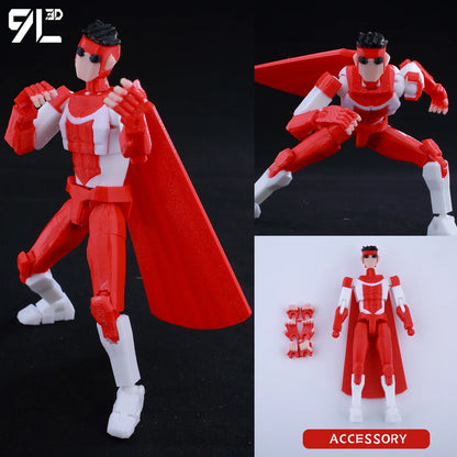 9L3D Lucky13 T13 Action Figures — 3D Printed Deadpool, Wolverine, Batman, Spider-Man & Venom Anime Model Toys, Collectible Gift