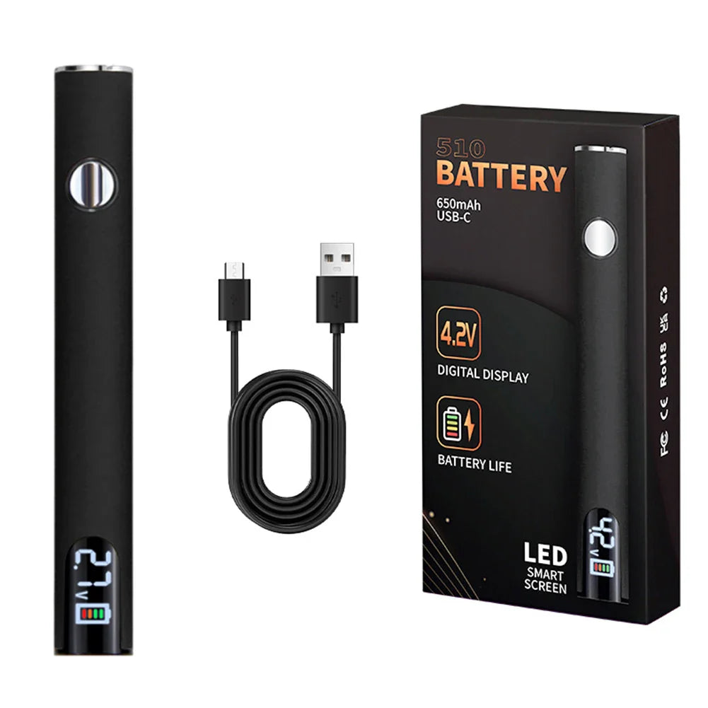 510 Thread 650mAh Rechargeable Battery Pen – Smart USB Charging Power Tool for Soldering & Mini Repair Applications
