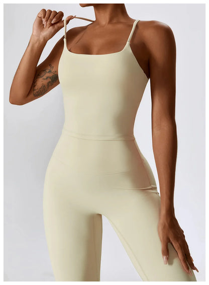 2PCS Seamless Women’s Yoga Set – Long Sleeve Crop Top & Leggings Workout Outfit, Athletic Gym Sportswear