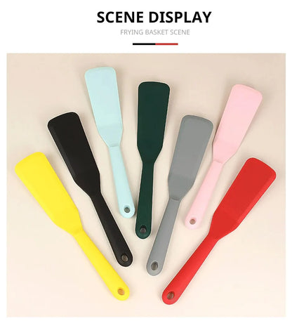 7-Color Silicone Frying Shovel – Non-Stick Pancake, Egg & Steak Spatula for Kitchen & Baking