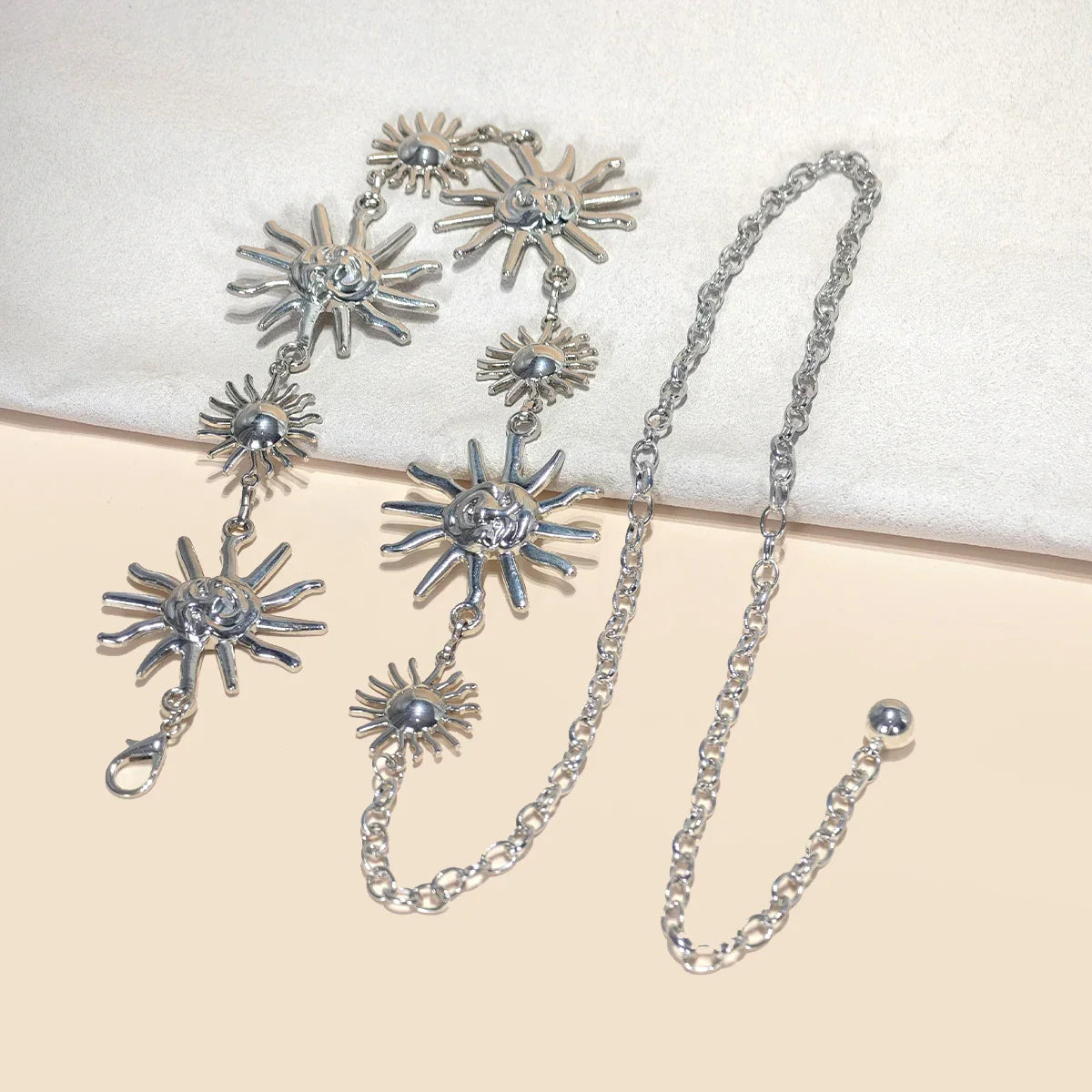 Designer Women’s Silver Waist Chain Belt – Retro Bohemian Ethnic Style for Skirts & Jeans