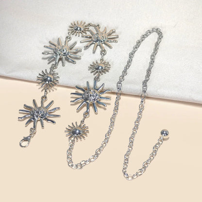 Designer Women’s Silver Waist Chain Belt – Retro Bohemian Ethnic Style for Skirts & Jeans