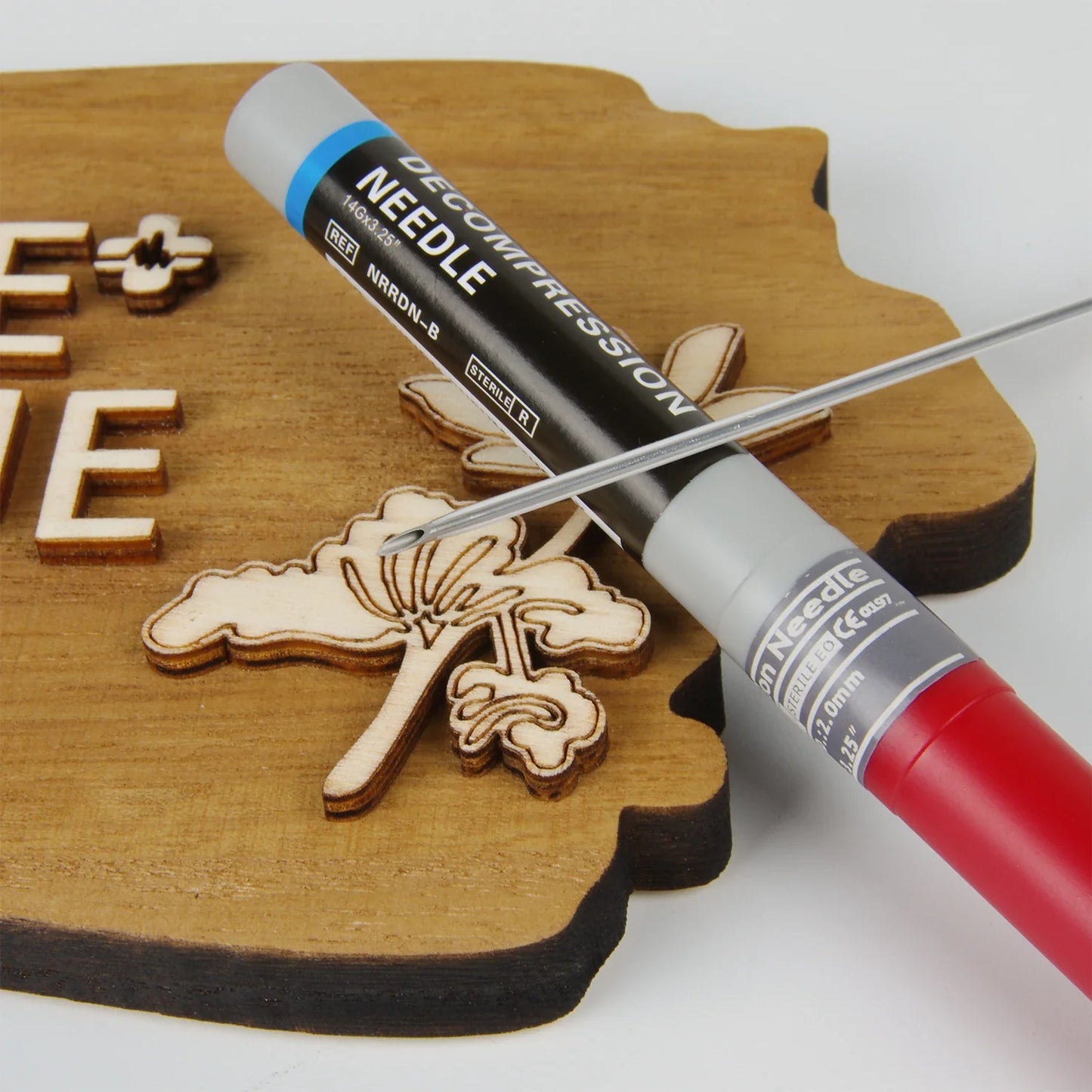 Sanke Rescue Pneumothorax Needle - Trauma Medical Chest Catheter for Decompression - Essential EDC First Aid Kit Component